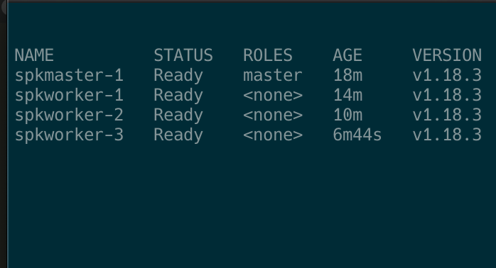 kubectl get nodes